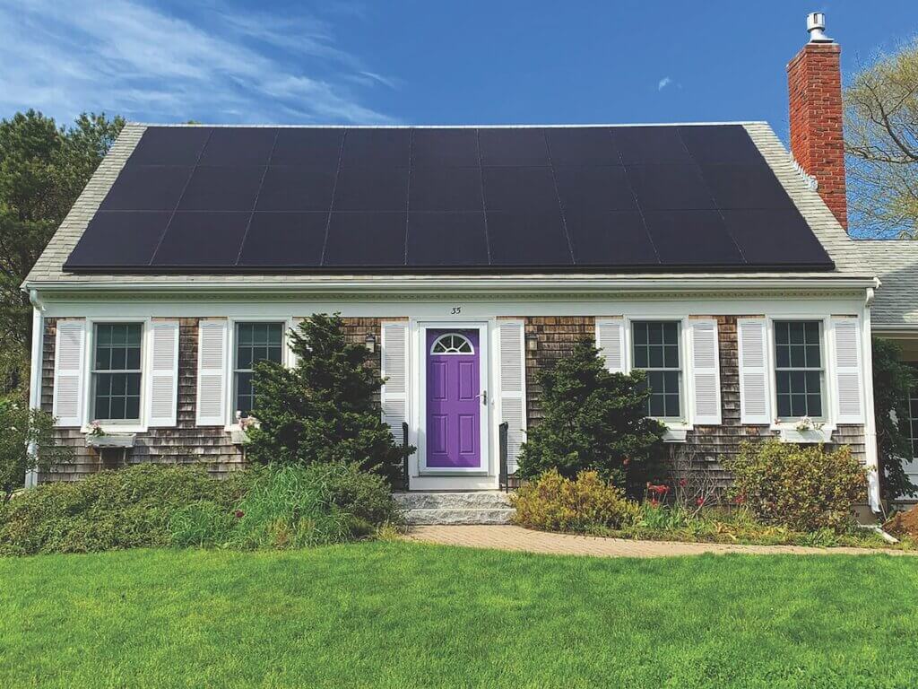 A home with Solaria solar panels in Charlotte, NC after learning about the types of solar panels