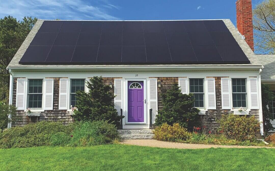 A home with Solaria solar panels in Charlotte, NC after learning about the types of solar panels