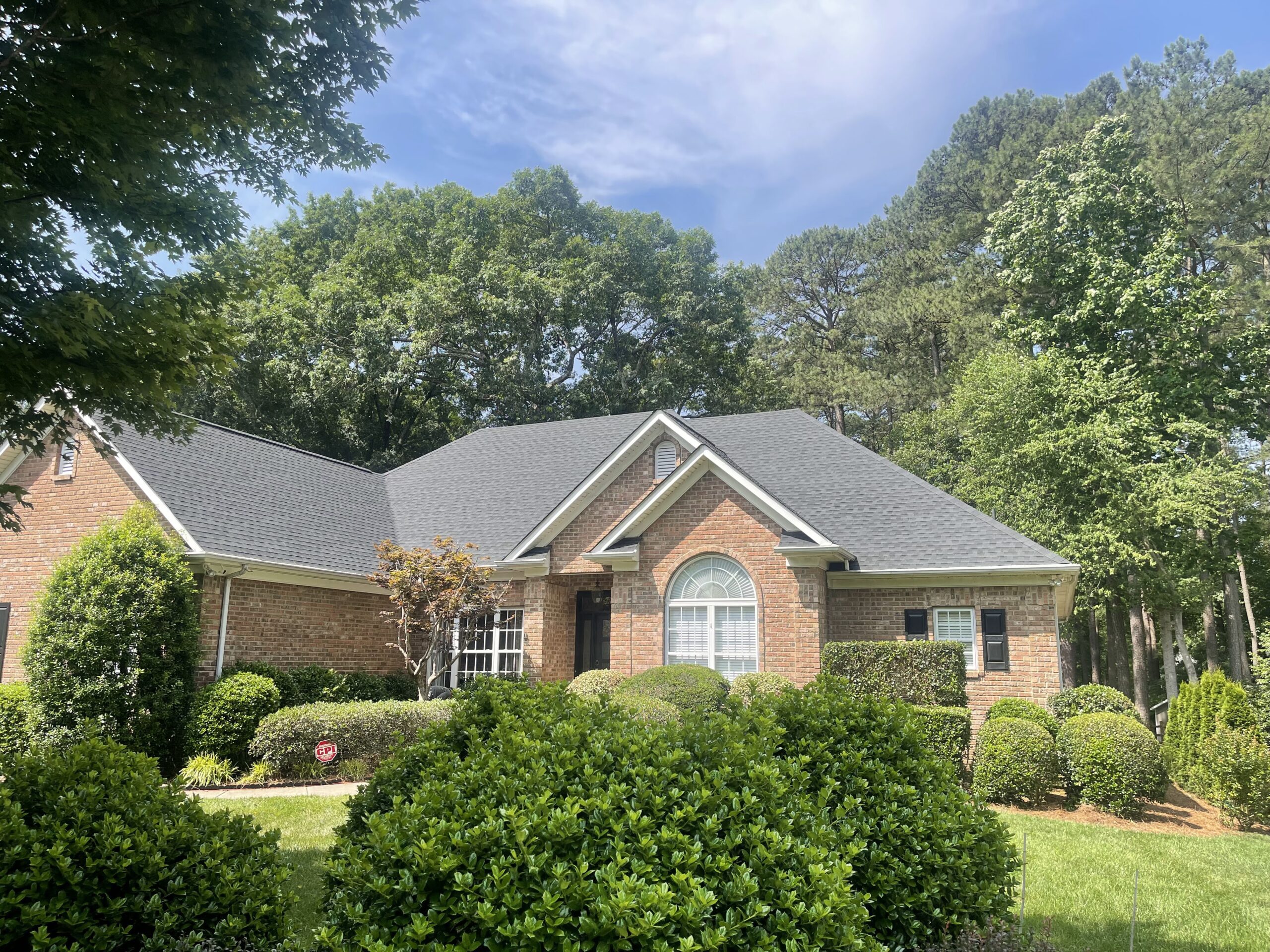 Featured project with new GAF Timberline high definition HDZ Charcoal roof shingles in Mooresville NC