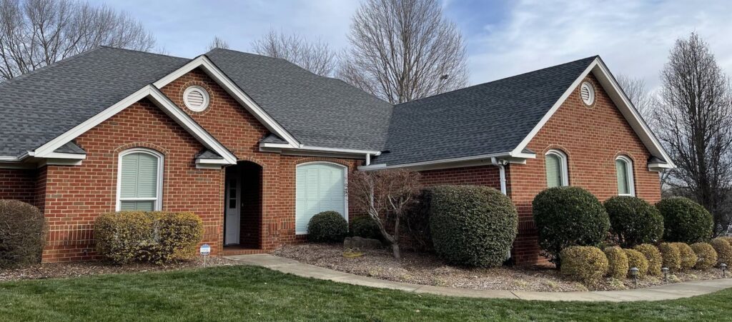 roof replacement on a home in Charlotte, NC
