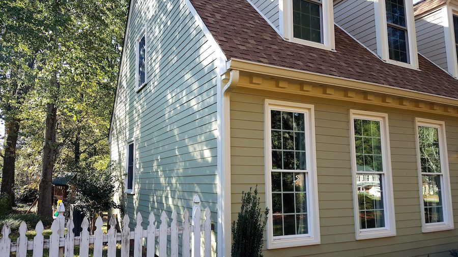 Home in the charlotte metropolitan area after exterior remodling