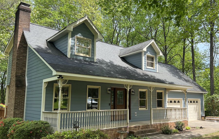 Windows professionally replaced on a house in Charlotte, NC