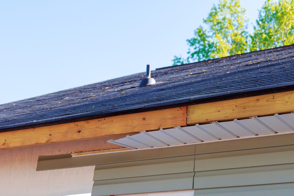 Uneven or missing trim can be a sign of a bad roof installation.