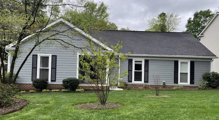 Home with grey siding