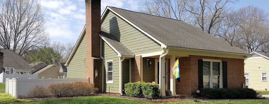 New siding on Matthews home