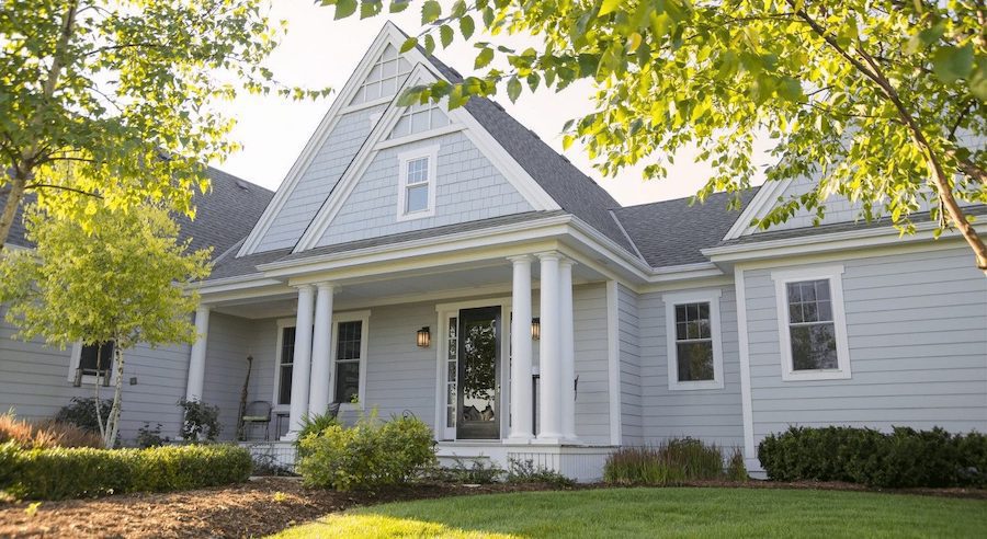 White exterior in Matthews