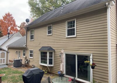 Rear view of residence before exterior painting